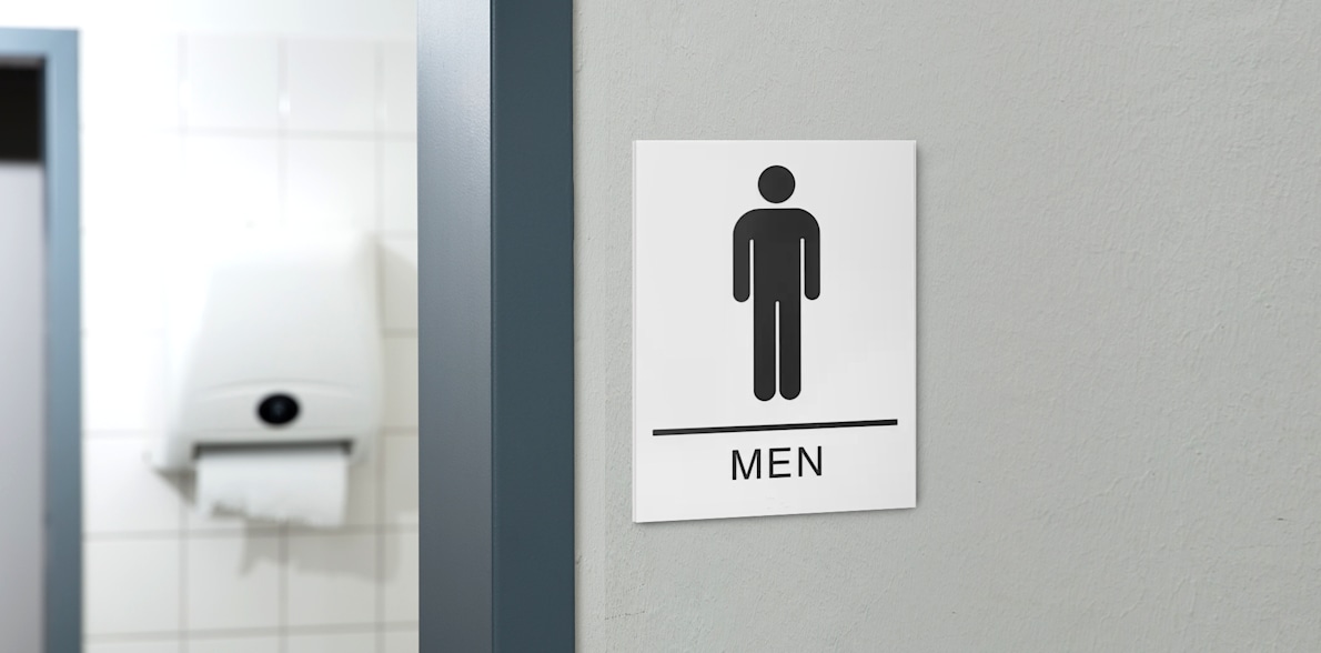Gents Toilet Signs Male Washroom Sign Mens Restroom Sign
